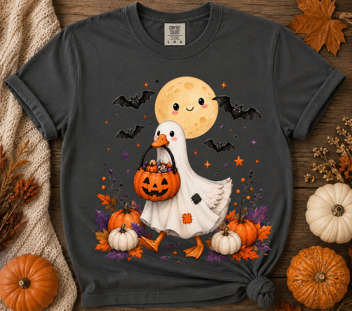 Halloween Goose Tee | Cute Trick or Treat Fall Shirt