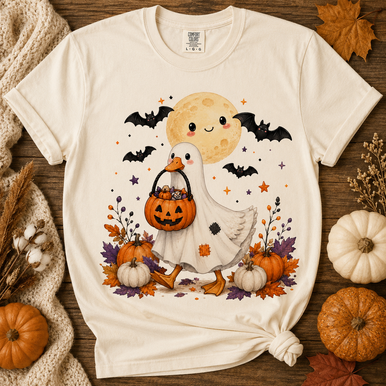 Halloween Goose Tee | Cute Trick or Treat Fall Shirt