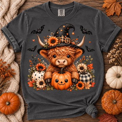 Halloween Highland Cow Tee | Cute Witchy Fall Shirt