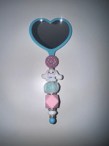 Cinnamon roll heart mirror